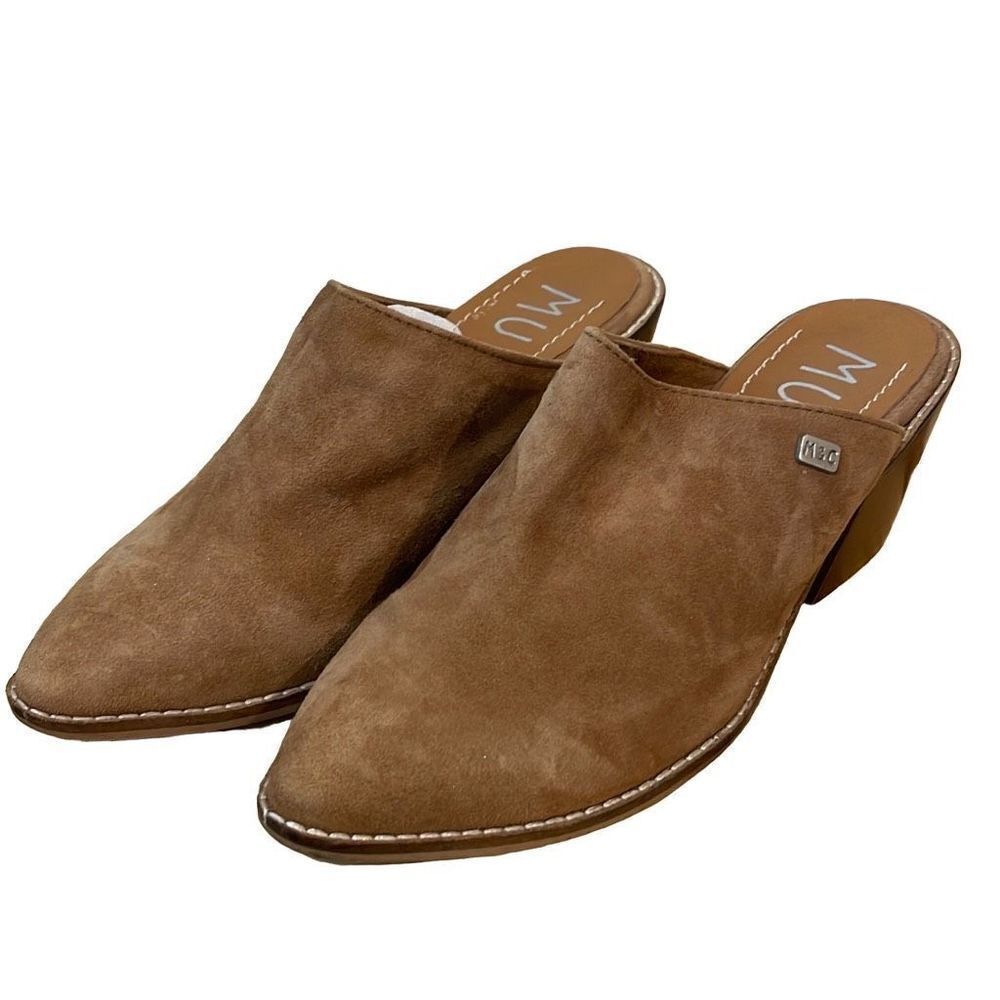 Musse & Cloud Women's Suede‎ Slip-on/Mules Tan Size 37 (6.5)